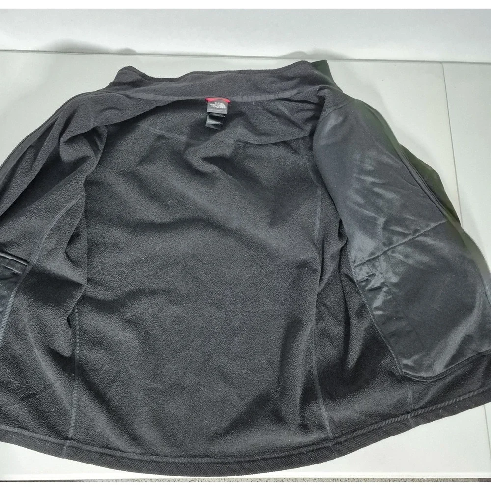 The North Face Fleece Jacket Mens L Black TNF Performance Long Sleeve Full Zip‎